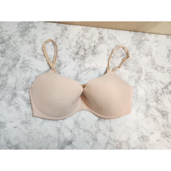 Wacoal Women's Tan Comfortable Adjustable Clasp Back T Shirt Bra Size‎ 36D - Picture 1 of 3